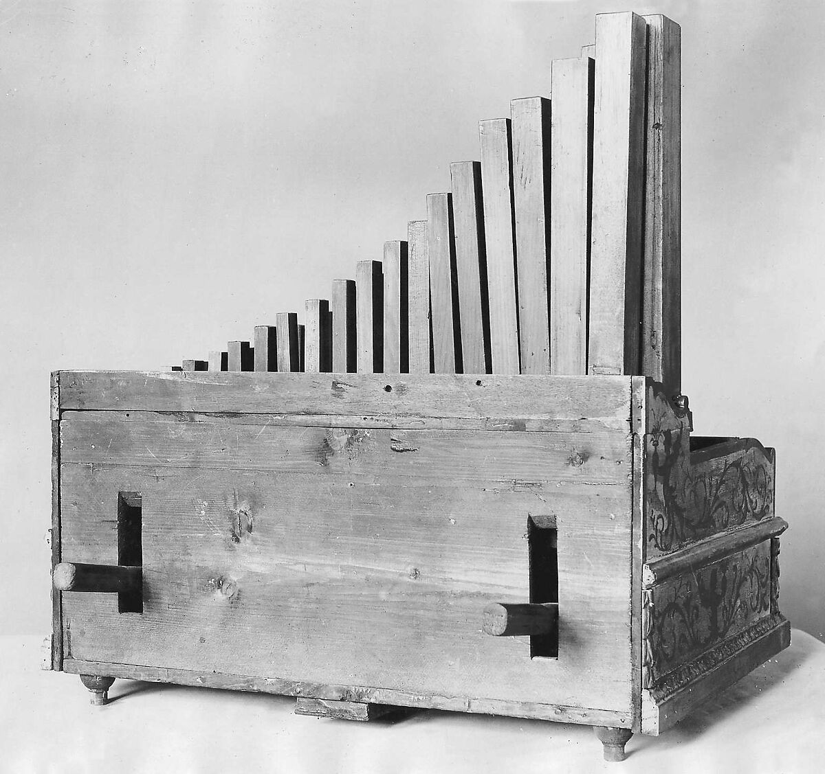 Portative Organ, Probably by Leopoldo Franciolini (Italian, Florence 1844–1920 Florence), Wood, various materials, Italian