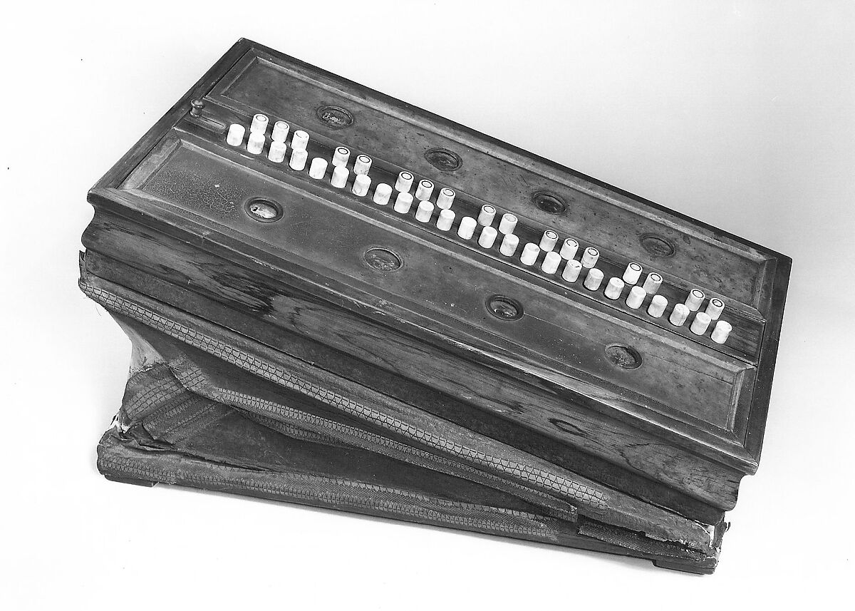 Rocking Melodeon, Abraham Prescott (American, Deerfield, New Hampshire 1789–1858 Concord, New Hampshire), Wood, various materials, American