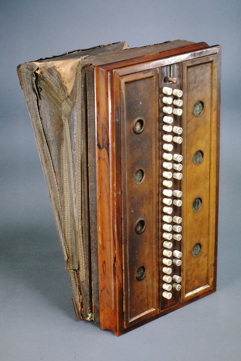 Rocking Melodeon, Abraham Prescott (American, Deerfield, New Hampshire 1789–1858 Concord, New Hampshire), Wood, various materials, American