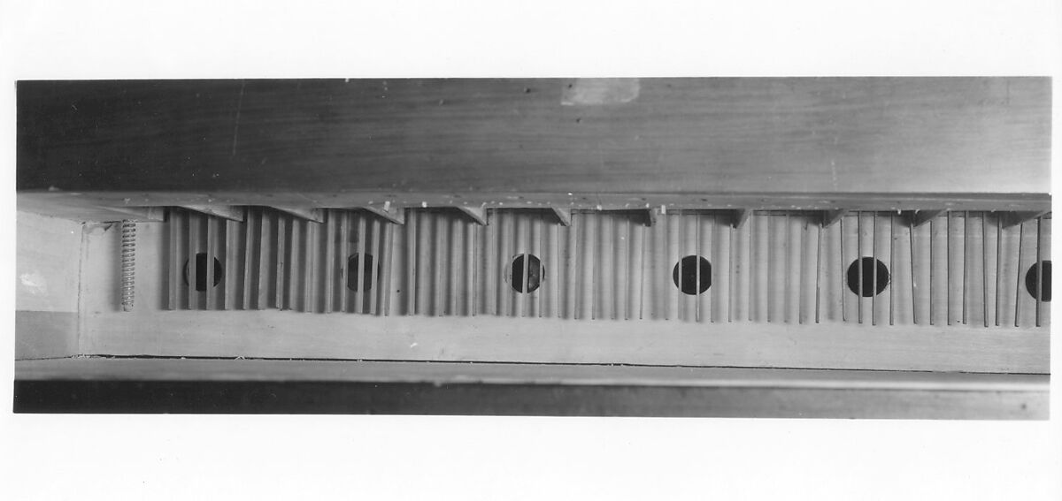 Grand Piano, Bartolomeo Cristofori (Padua 1655–1731 Florence), Cypress, boxwood, paint, leather, fir, Italian (Florence)