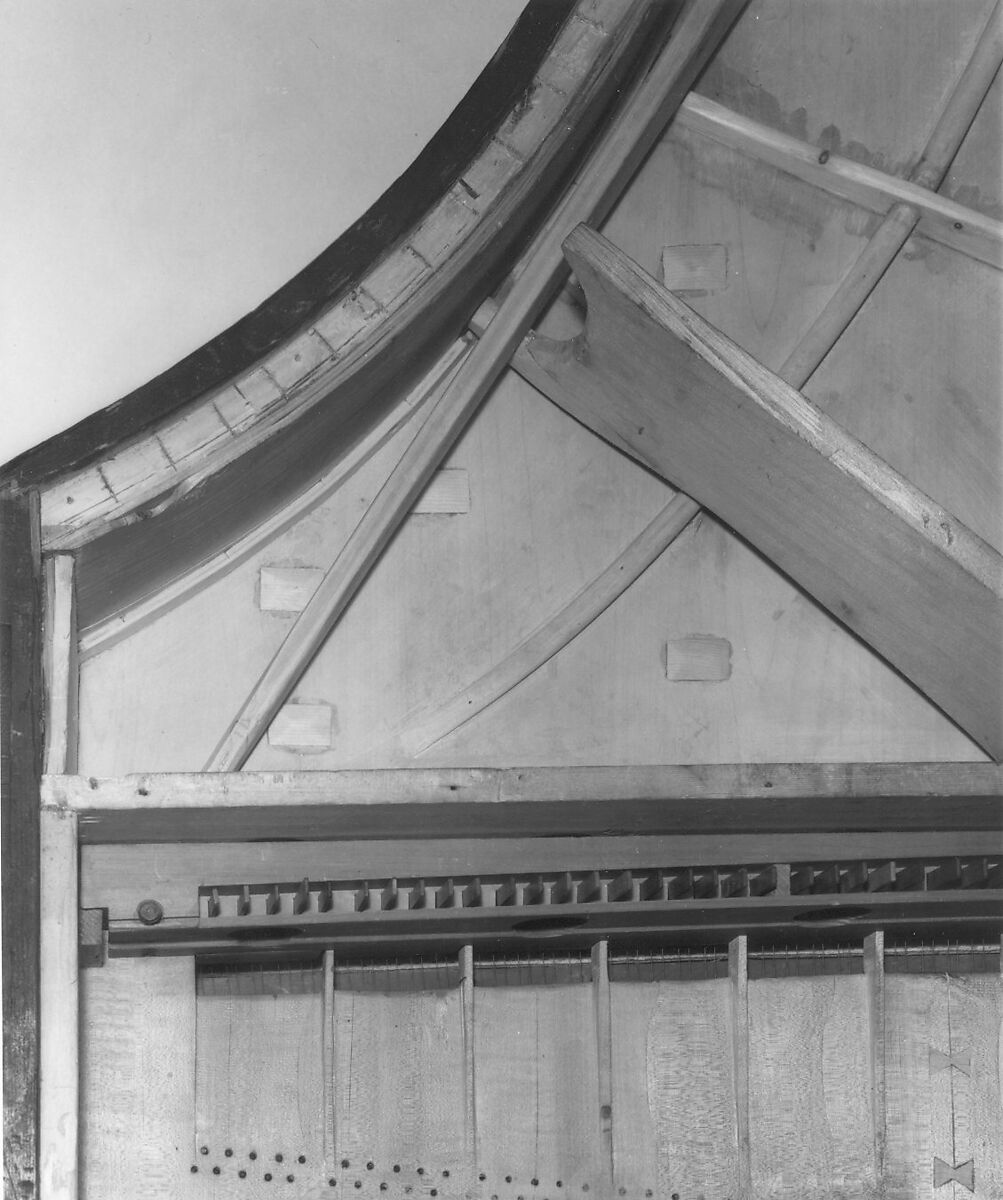 Grand Piano, Bartolomeo Cristofori (Padua 1655–1731 Florence), Cypress, boxwood, paint, leather, fir, Italian (Florence)