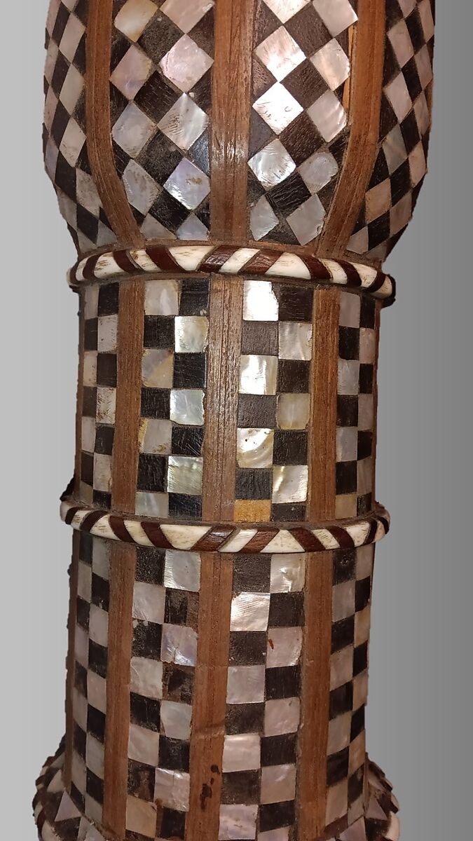 Tombak, wood, mother-of-pearl, skin, Syrian possibly