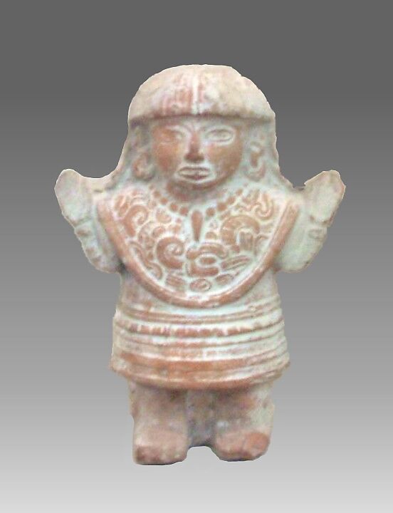 Pottery Rattle, clay, Mayan