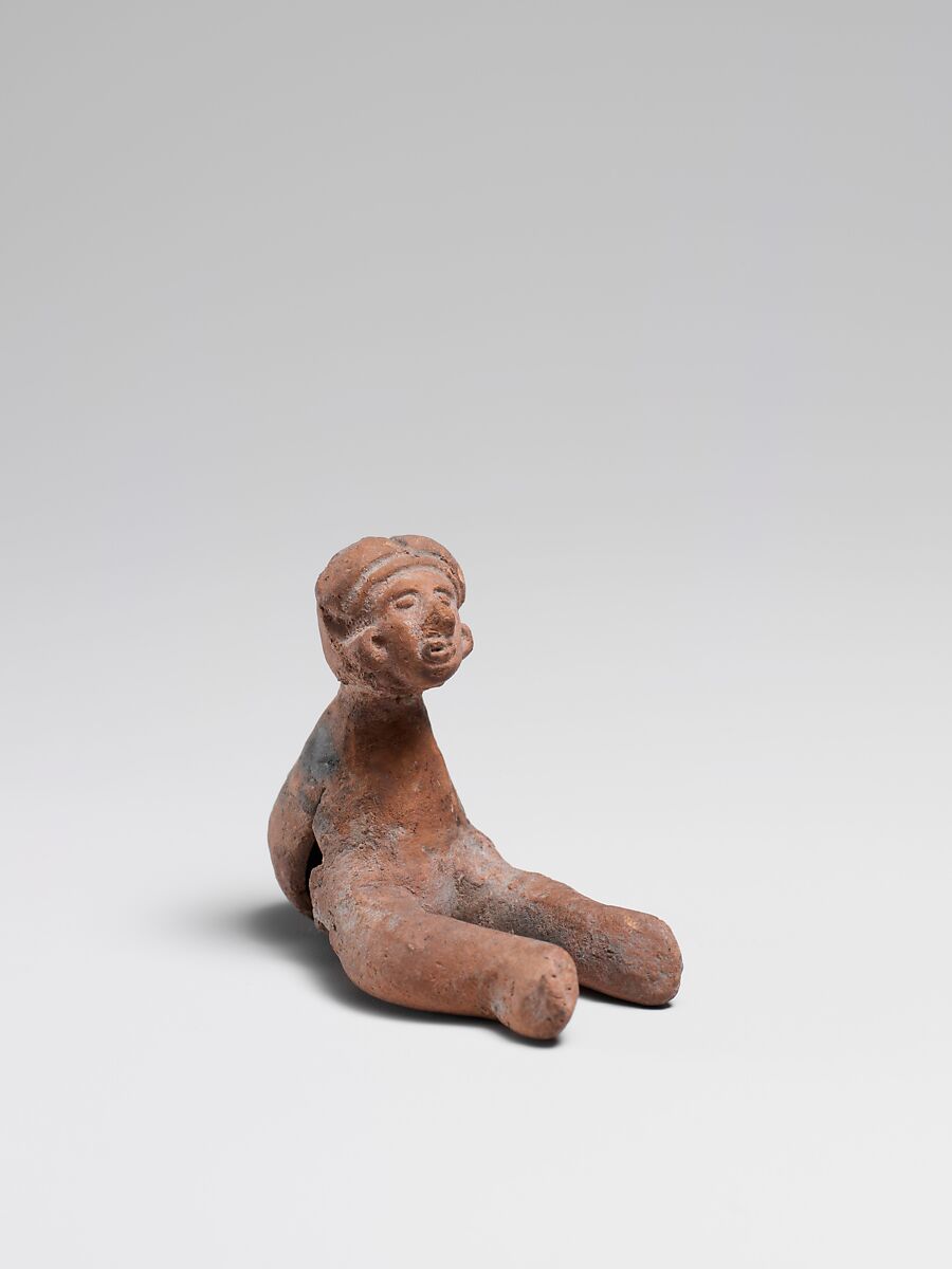 Pottery Rattle, Clay, Mexican 