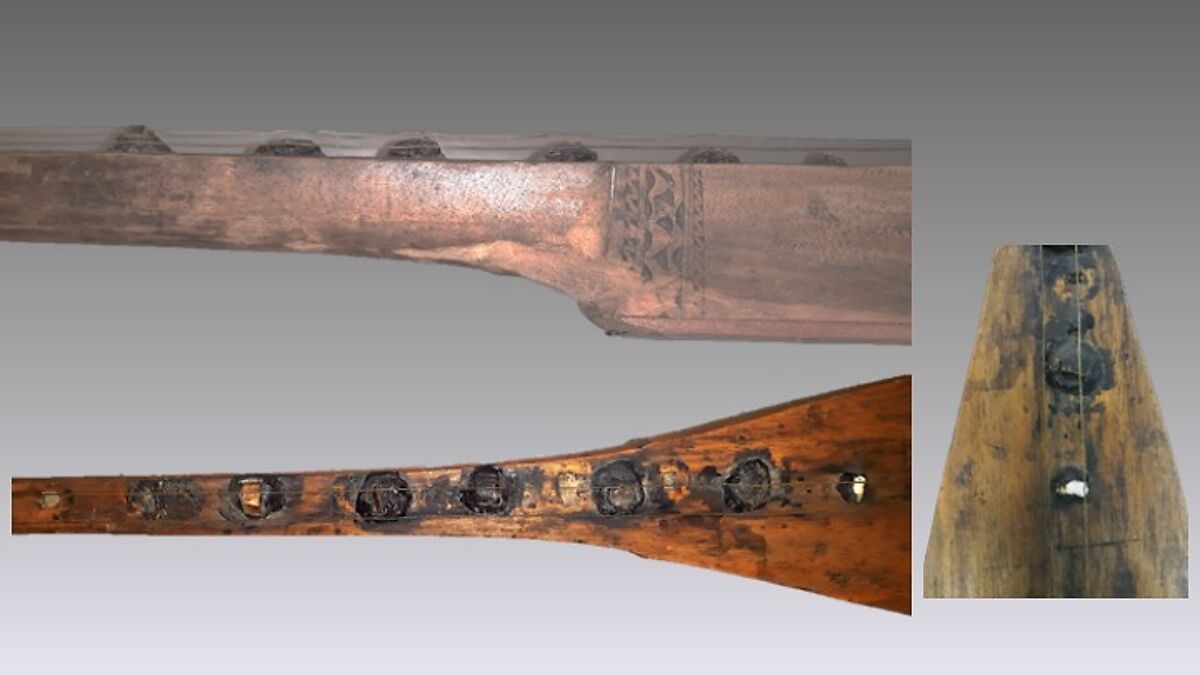 Sundatang, Wood, parchment, rattan, Bornean