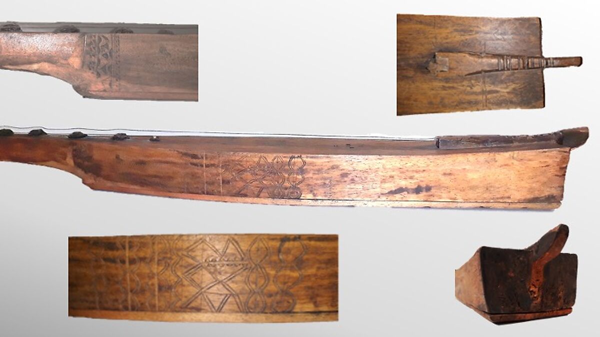 Sundatang, Wood, parchment, rattan, Bornean