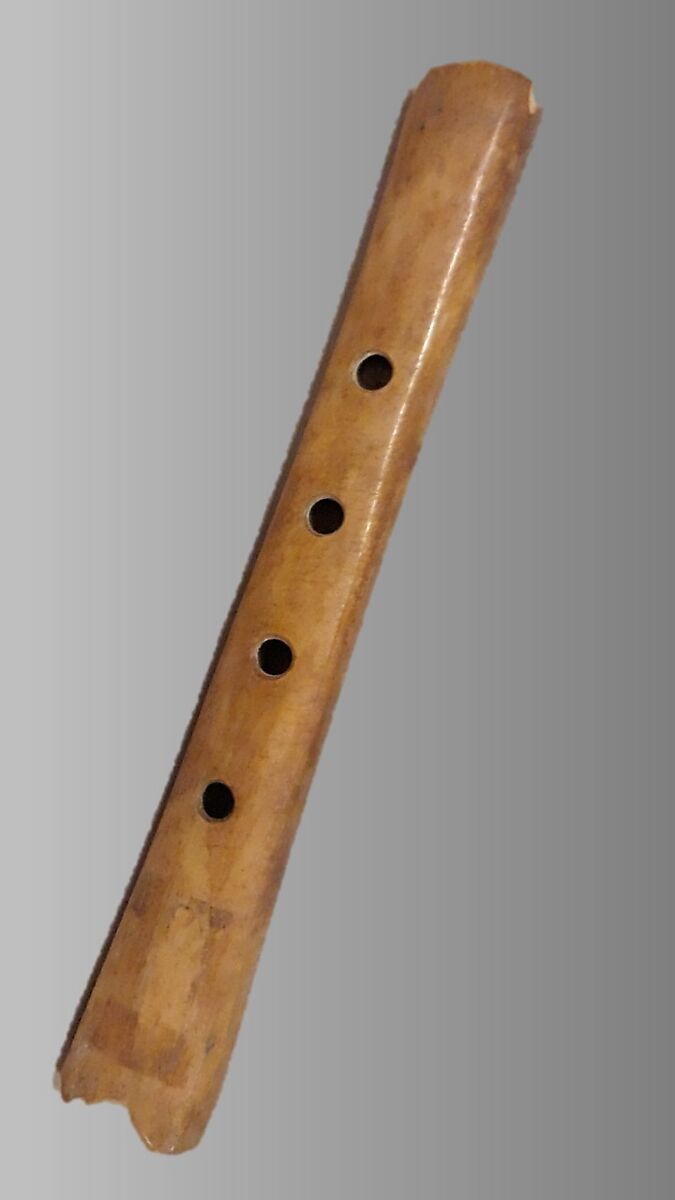 Quena, bone, wax or rubber(?), Native American (Peruvian)