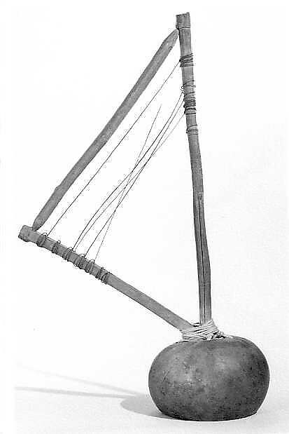 Obah, wood, gourd, Sierra Leonean 