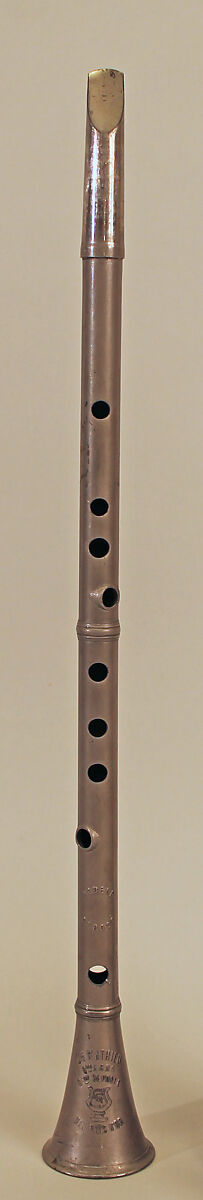 Sopranino Clarinet in G, Charles Mathieu (French, Paris before 1890–after 1900), pewter, nickel-silver, French 