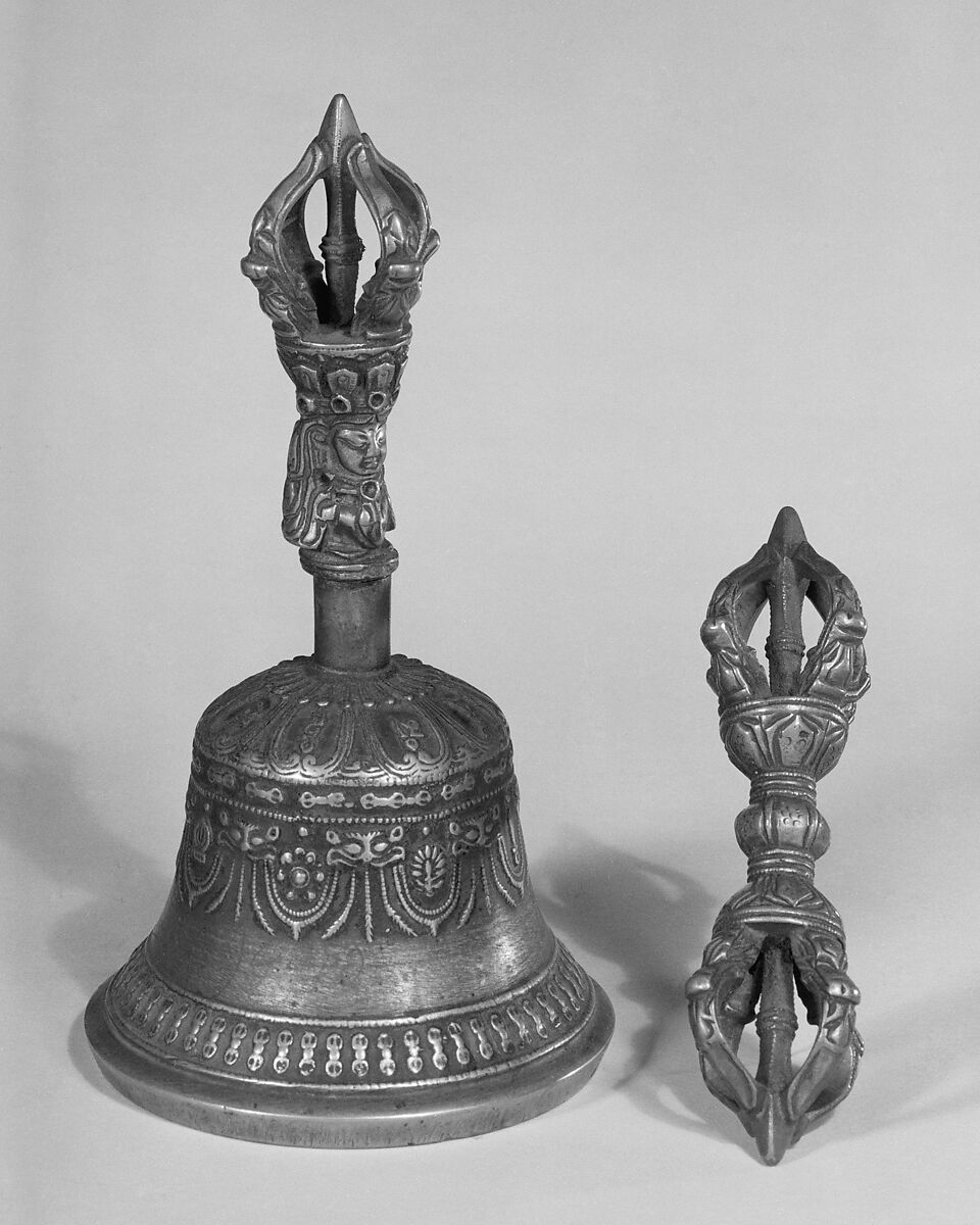 Dril-Bu and Dorje, bronze, Tibetan 