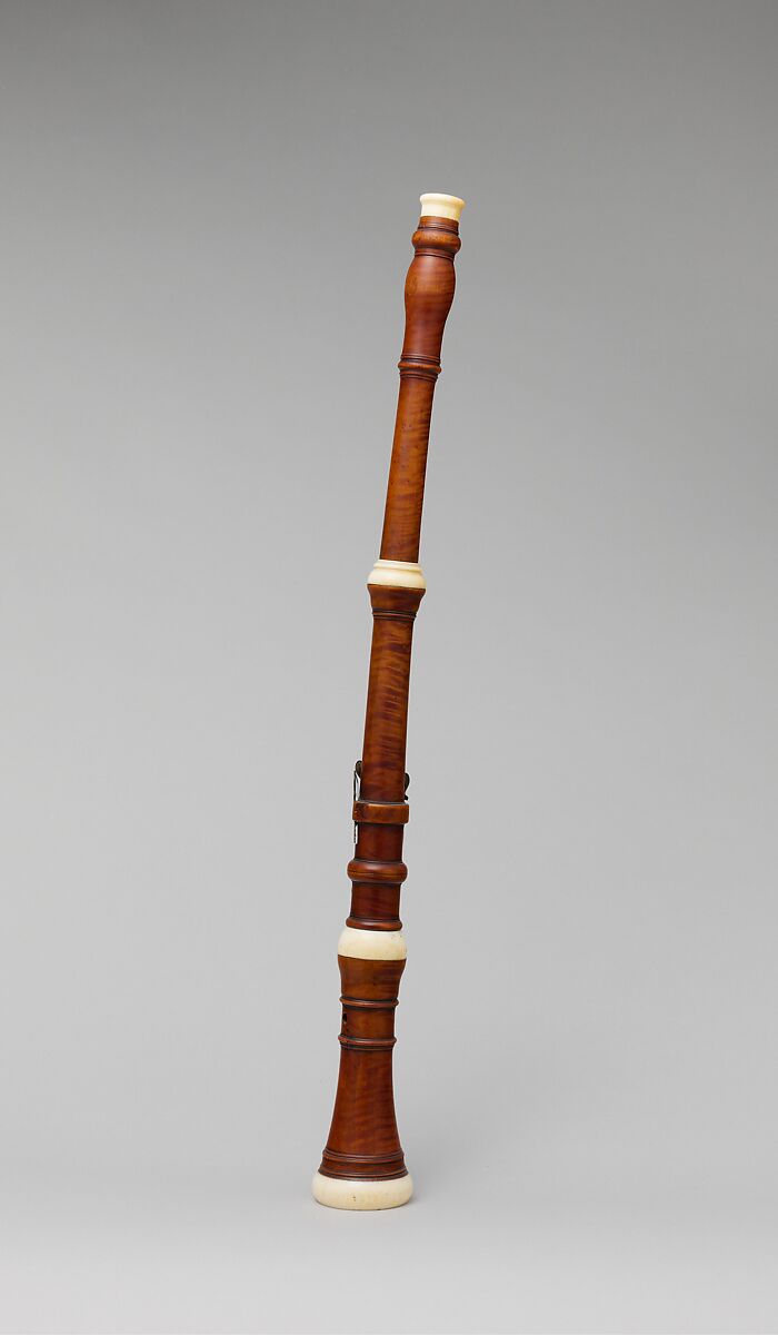 Oboe in C, Jacob Denner (German, Nuremberg 1681–1735), Wood, ivory, silver, German