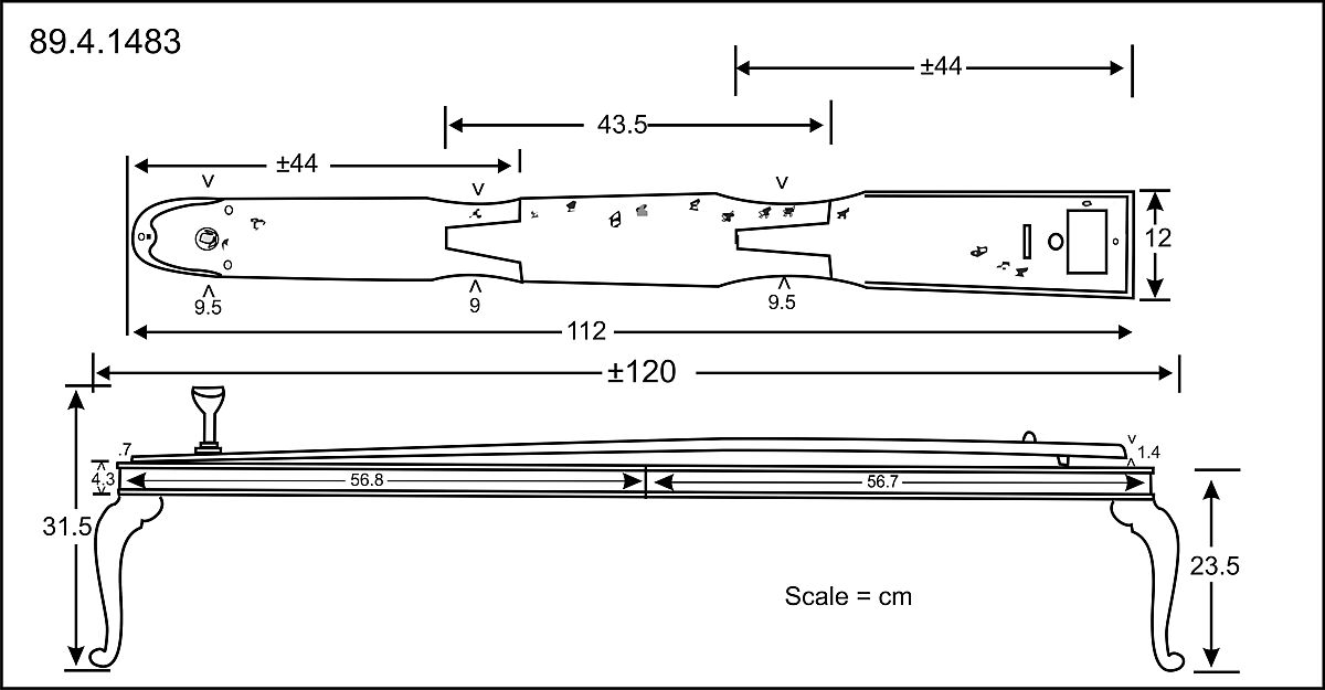 Ichigen-kin (一絃琴), Kasuke Satake (Japanese, 19th century), Wood, ivory, shell, coral, gut, Japanese