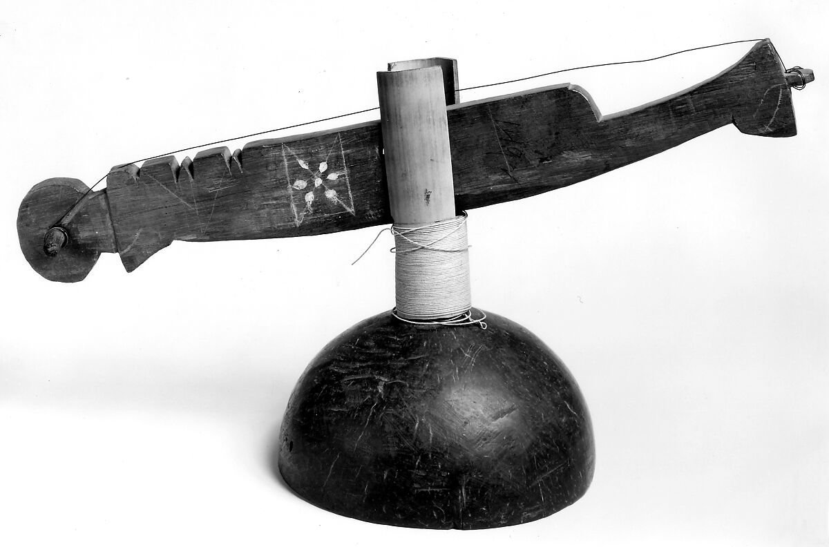 Stringed Instrument, coconut shell, bamboo, Malagasy 