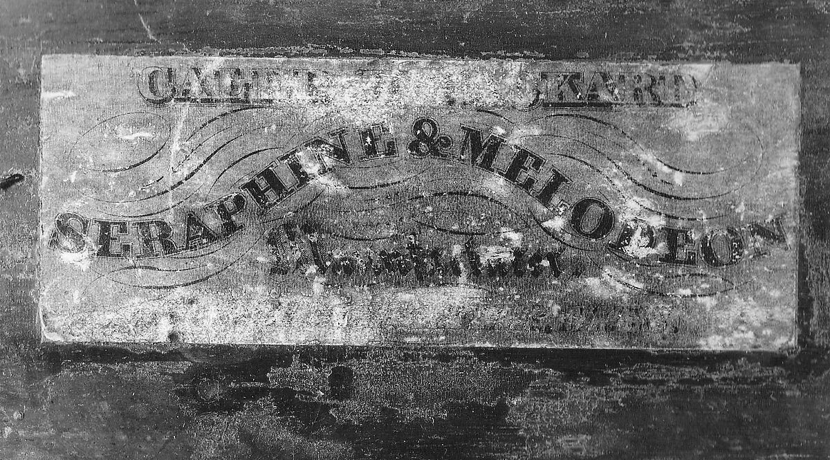 Rocking Melodeon, Caleb Packard (American, Brockton, Massachusetts 1818–1906 Brockton), Wood, various materials, American