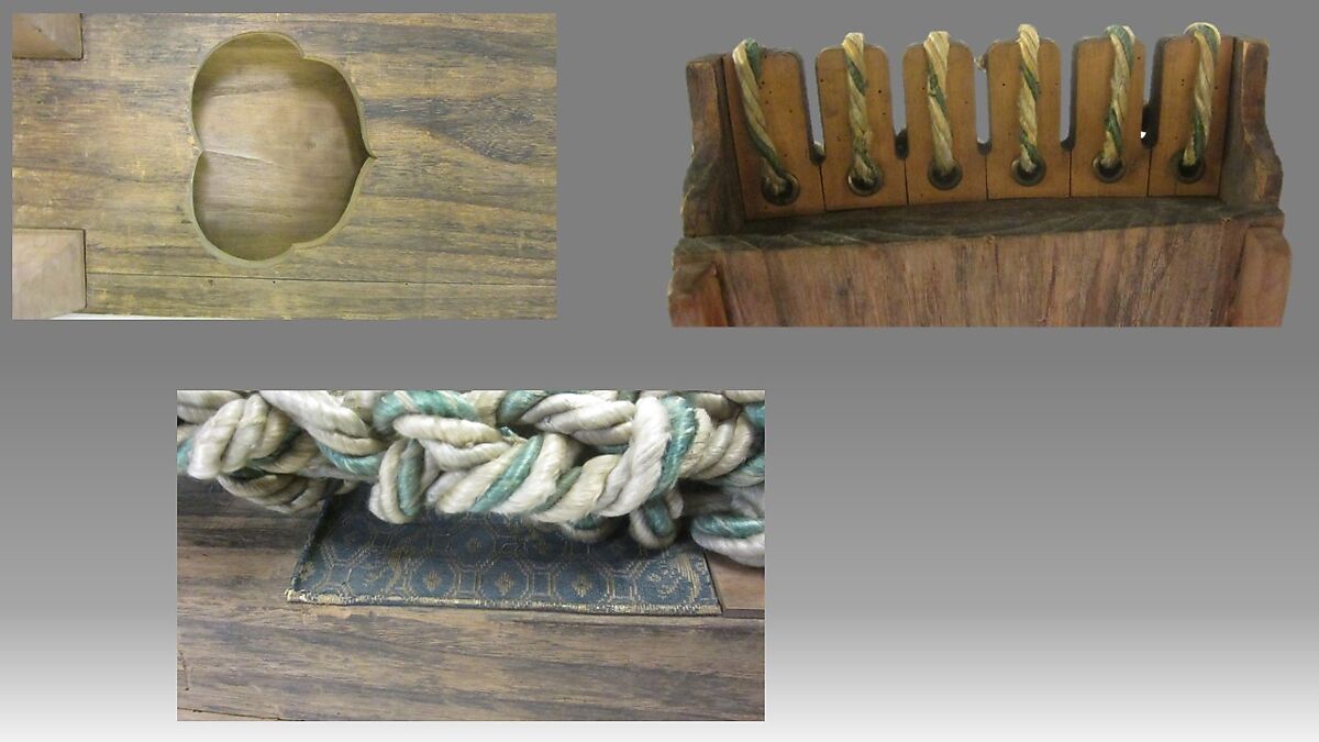 Wagon (和琴), Mizutani Kakumu (professional name: Fujiwara Mitsukazu or Kowa), Hinoki  (Japanese cypress), silk, cotton, metal, Japanese