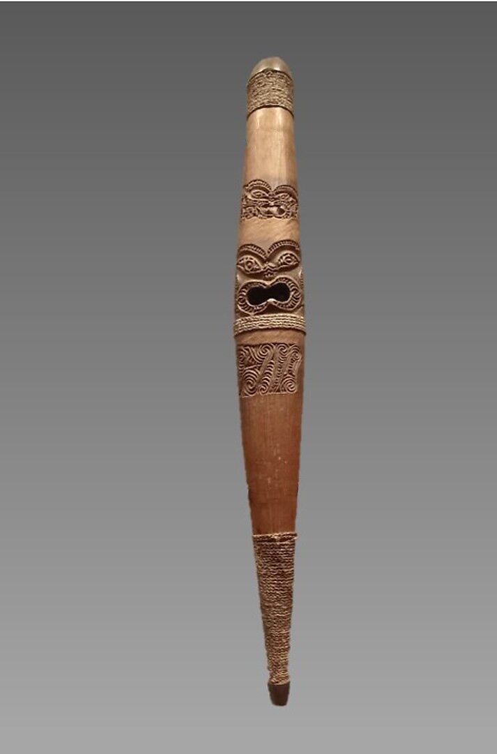 Pūtōrino, Maori, matai (Podocarpus spicatus) wood, cord, Maori people