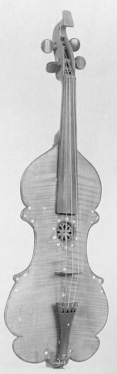 Mute Violin, Wood, pearl, German 