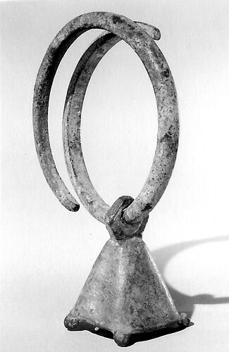 Two Cast Brass Side Blown Horns (Turi)