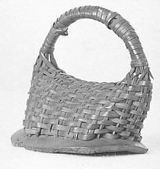 Rattle, Calabash shell, wicker, Liberian