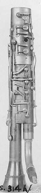 Bass Clarinet in C, Maple, rosewood, brass, Italian or German