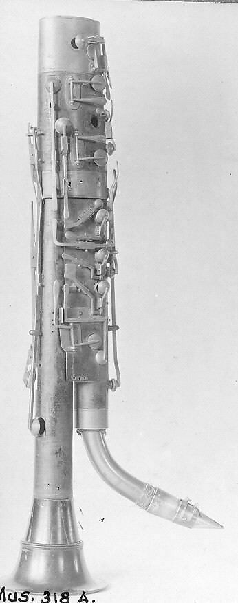 Bass Clarinet in C, Maple, rosewood, brass, Italian or German