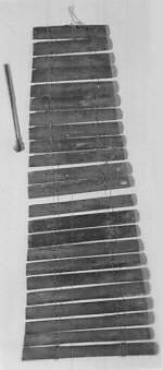 valimba (xylophone), Wood, string, leather, Sena peoples 