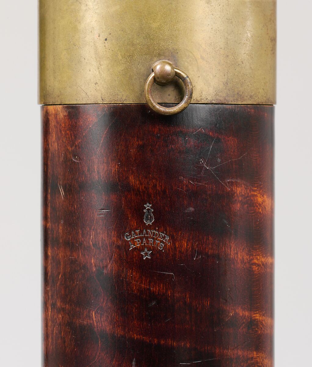 Half-Contra Bassoon, Galander (French, active 1834–1855), Maple, brass, French