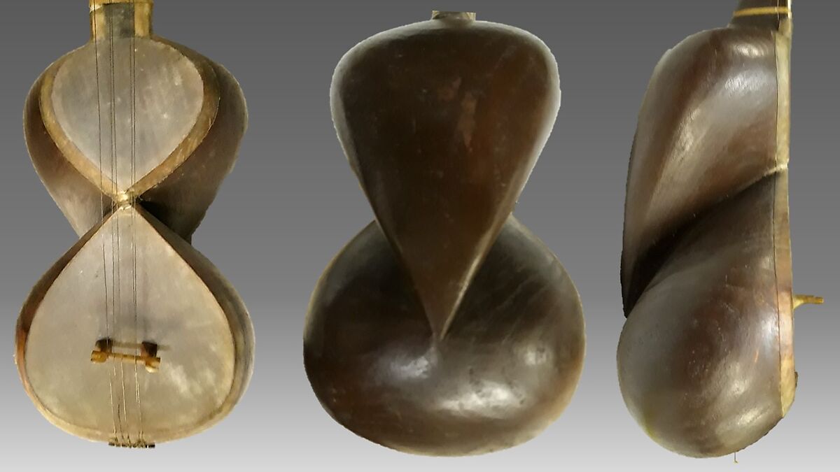 Tār-e Jorre (small tār), Wood, skin, metal, mother of pearl, Iranian (Persian)