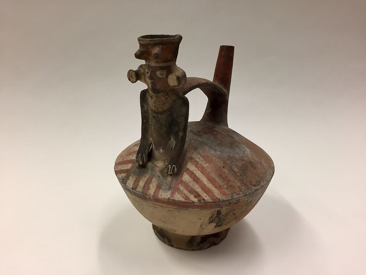 Whistling Jar, Pottery, paint, Peruvian 