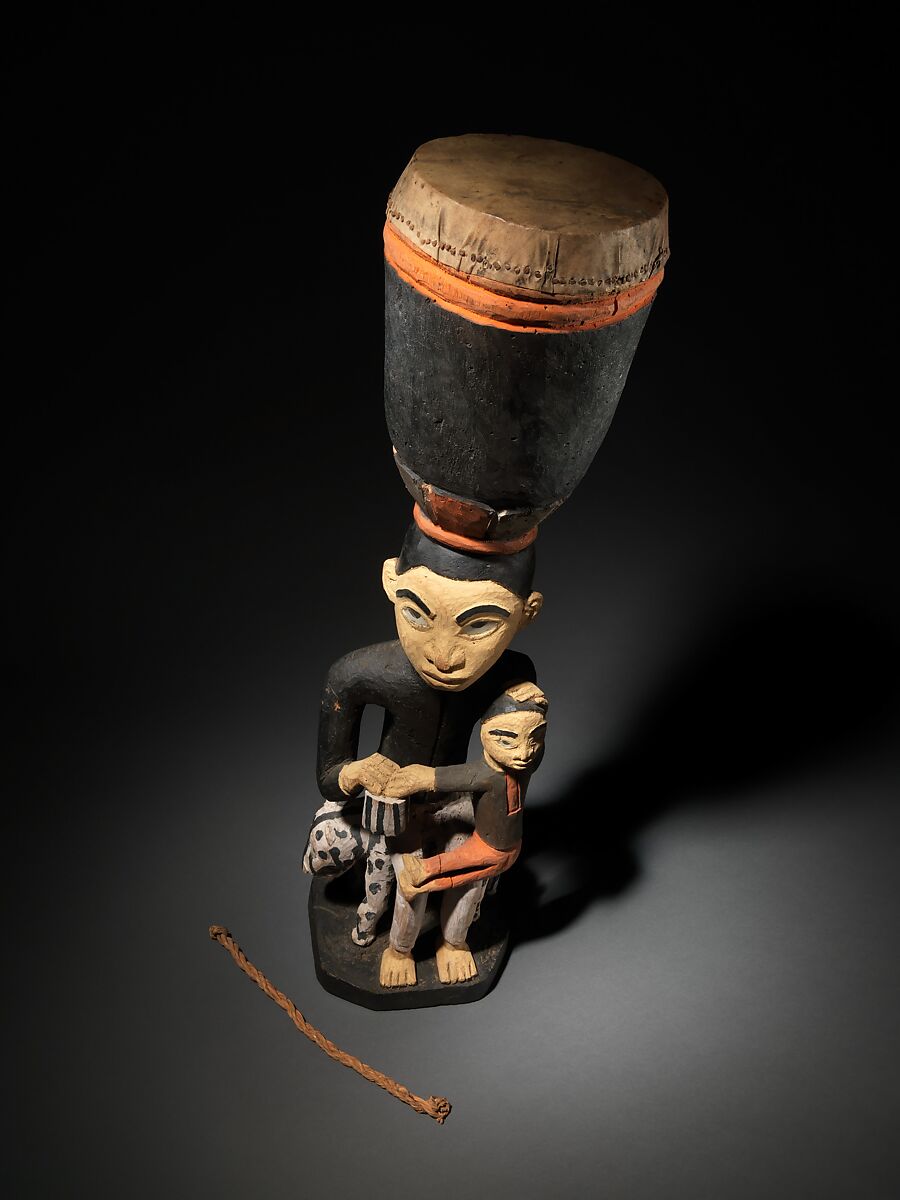 Ngoma (drum), Wood, fiber, glass, Vili or Yombe people 