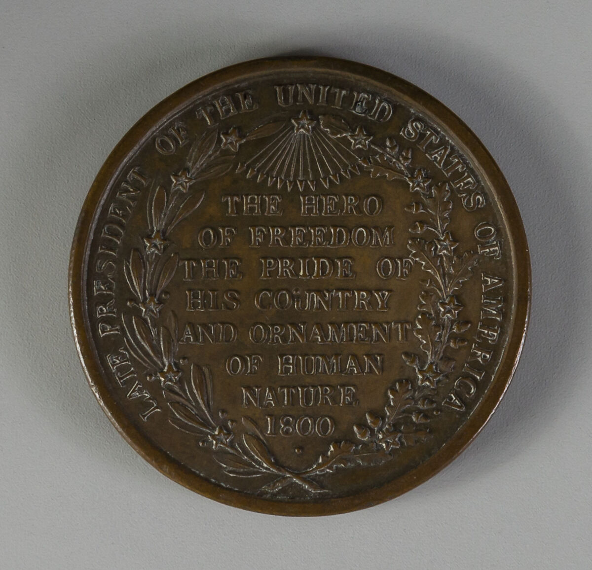 Medal Commemorating the Death of George Washington, Bronze