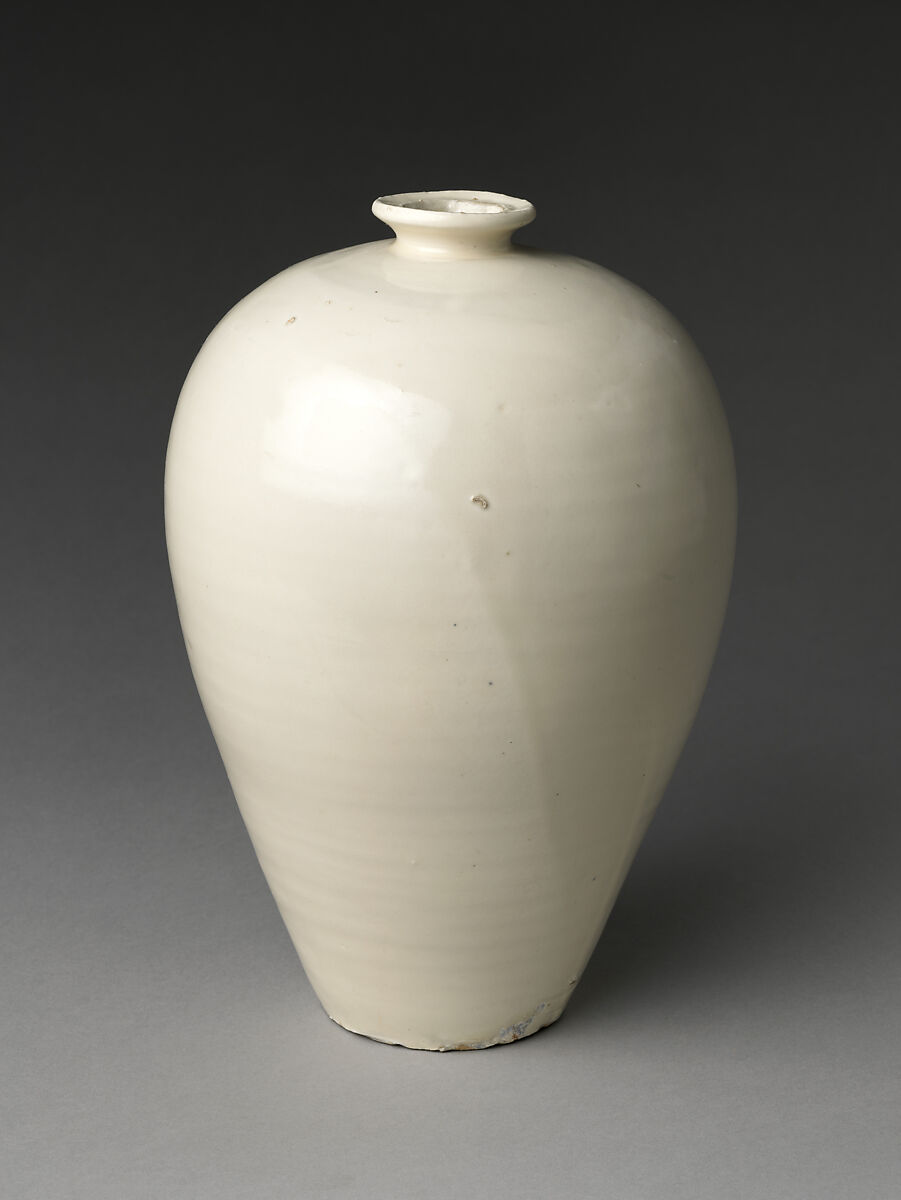 Vase, Stoneware with white glaze (Cizhou ware), China 