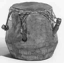 Drum, Wood, hide, Ghanaian? 