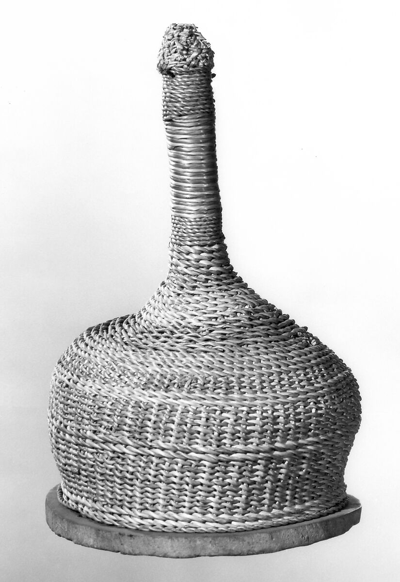 Rattle, Basketwork, skin, West African 