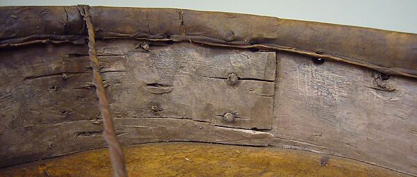 Frame Drum, Wood, skin, metal, Native American (Wasco, Tenino or Paiute)