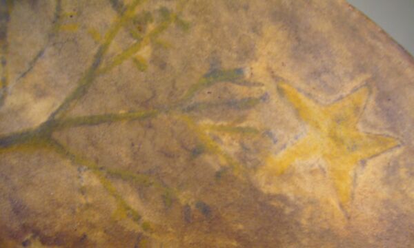 Frame Drum, Wood, skin, metal, Native American (Wasco, Tenino or Paiute)