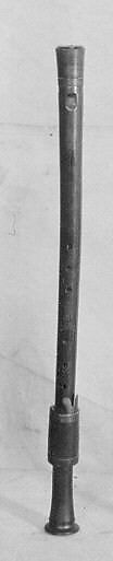 Bass Recorder in G, Wood, brass, Probably Italian