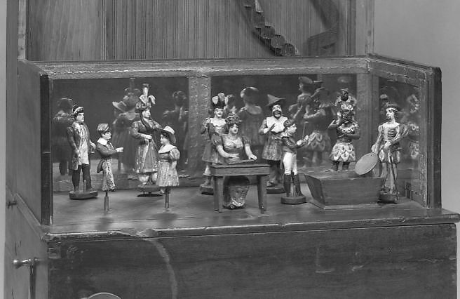 Barrel Piano, George Hicks (British, born England 1818–1863 Brooklyn, New York), Wood, various materials, American