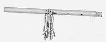 End-blown flute, cane, buckskin, Native American (Apache)