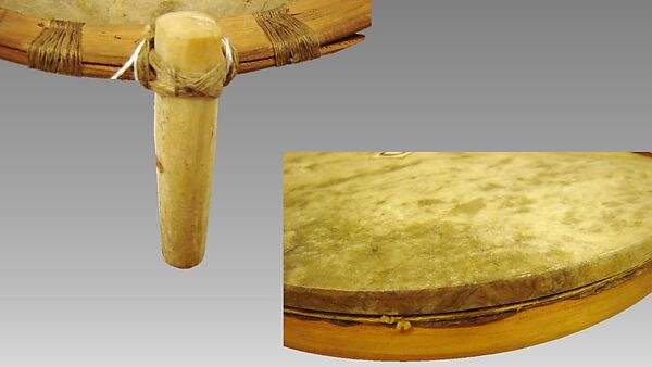 Kelyaut (frame drum), wood, sennet, Native American (Inuit)