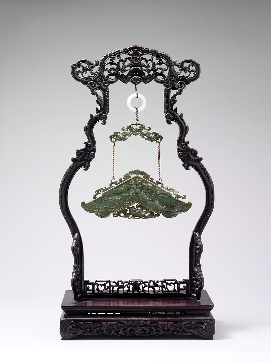 Goqing, Wood, silk, jade, Chinese (Amoy district)