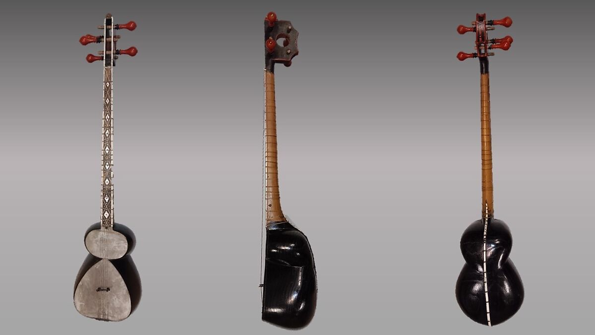 Tār, Wood, skin, ivory, Georgian