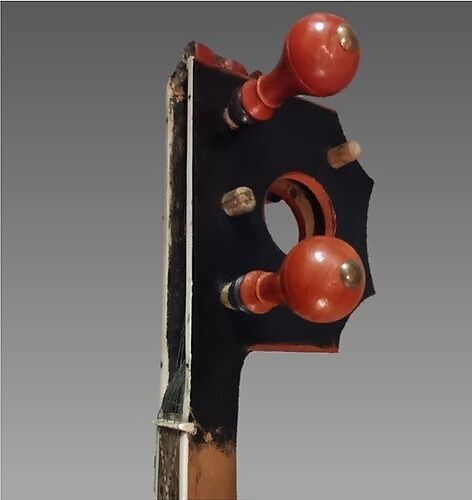 Tār, Wood, skin, ivory, Georgian