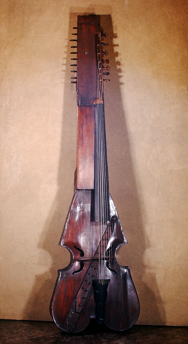 Baryton, attributed to Johann Joseph Stadlmann, Wood, Czech