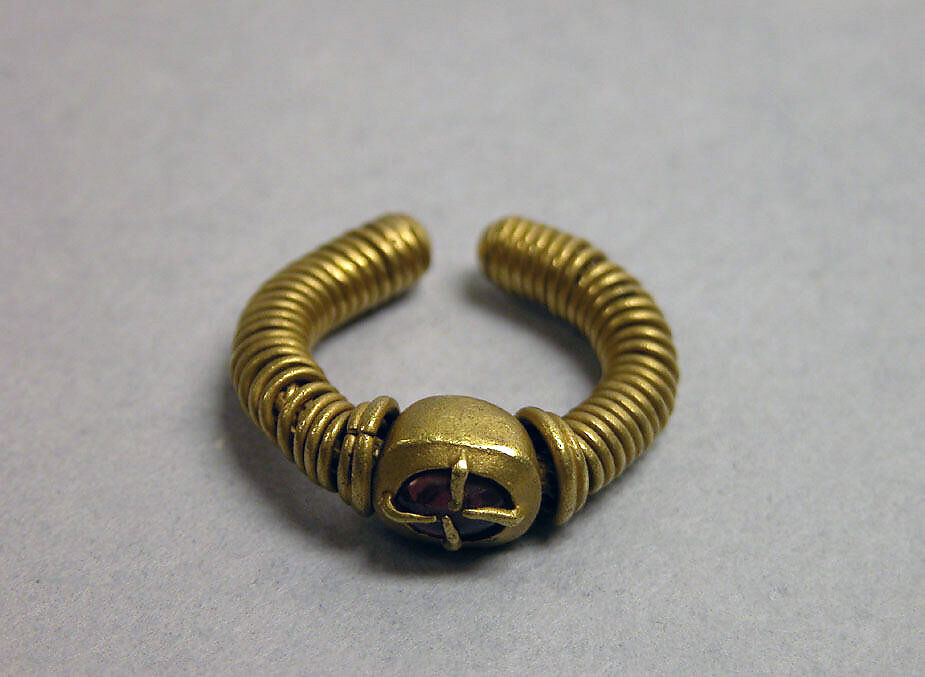 Ring with Red Stone, Gold with red stone, Indonesia (Java) 