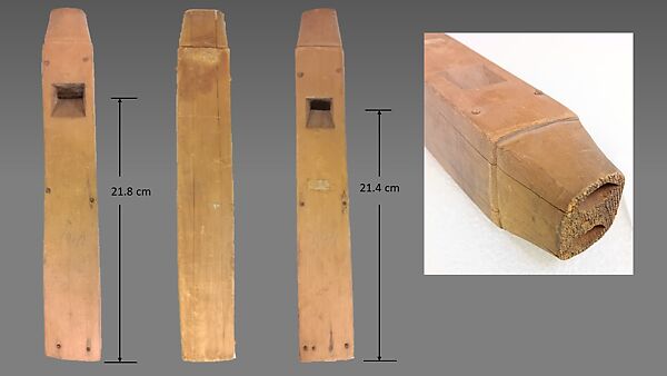 Double Whistle, Wood (red cedar or spruce), Native American (Northwest Coast)