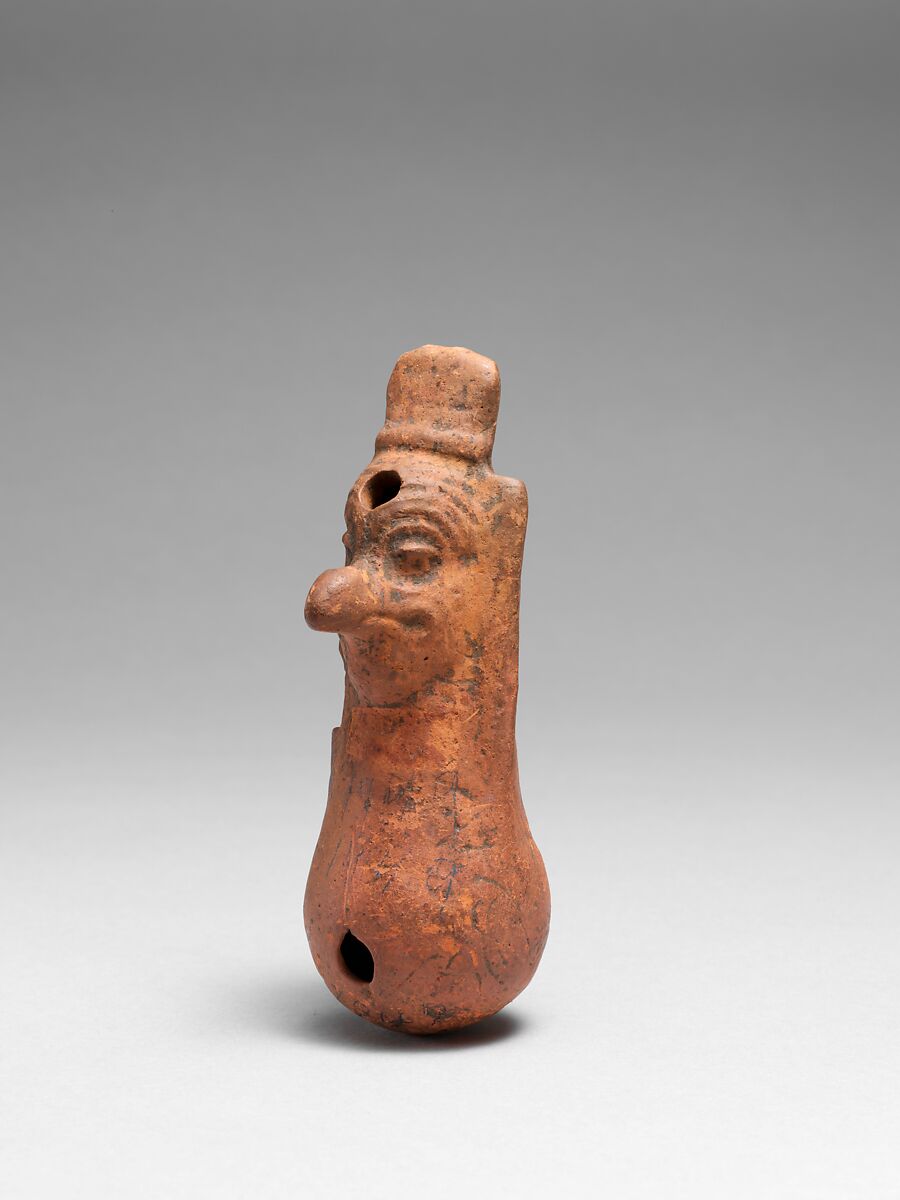 Pottery Whistle, Clay, Mexican 