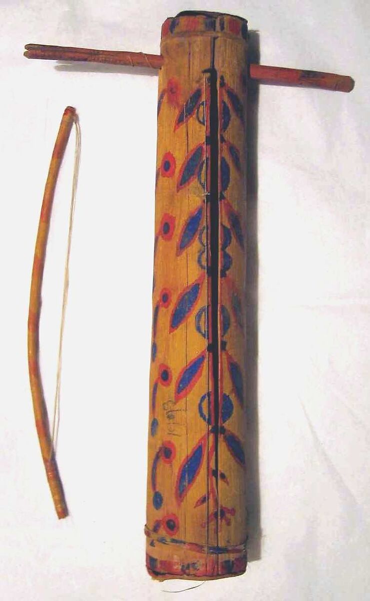 Tsii' Edo' Ai (Apache Fiddle), Agave stalk, horsehair, gut, Native American (Apache)