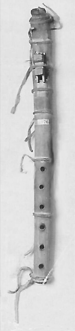 Súl (Tśisol), Yucca wood, lead plate, Native-tanned leather, Native American (Apache or Shoshone)