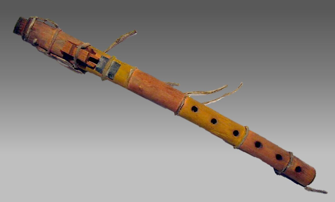 Súl (Tśisol), Yucca wood, lead plate, Native-tanned leather, Native American (Apache or Shoshone)